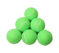 Dualoai 6 Pièces Balles de Tennis Jouet Entraînement Rebond Caoutchouc Pratique Sport Résistantes Adaptées Aux Exercices de Tennis et Jeux avec Chiens Convien, Vert