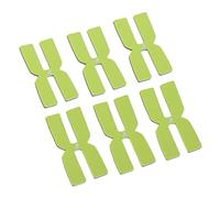 Dualoai 6 Pièces Bande Équilibre Raquette Tennis Bandes Autocollantes Poids Forme H Silicone Ruban Personnalisation Puissance Adapté à Badminton Adultes, Vert, 4x2cm