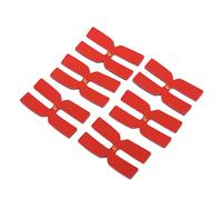 Dualoai 6 Pièces Bande Équilibre Raquette Tennis Bandes Autocollantes Poids Forme H Silicone Ruban Personnalisation Puissance Adapté à Badminton Adultes, Rouge, 4x2cm