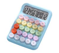 Dualoai Accessoires pour calculatrice de bureau : affichage facile, touches mécaniques standard, calculatrice de poche pour la comptabilité et la finance, Bleu