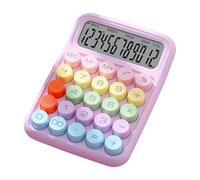 Dualoai Accessoires pour calculatrice de bureau : affichage facile, touches mécaniques standard, calculatrice de poche pour la comptabilité et la finance, Violet