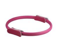 Dualoai Anneau Pilates pour Exercices de Musculation Tonification des Cuisses Entraînement du Corps Cercle de Ergonomique en Fibre de Verre Rembourrage C, Rouge