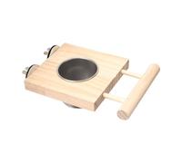 Dualoai Bol mangeur d'oiseaux alimentant la Tasse de perchée Jouet pour perroquets Perruche de Perruche Petit Animal, Bol Simple