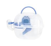 Dualoai Cage de Transport pour Hamster, Cage de Transport pour Hamster, Pratique pour l'extérieur, Grande échelle, pour Jouets, Maisons, étui de, Bleu