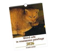 Dualoai Calendrier Mural 2026-2027 : Un Calendrier de Chats Drôles et étranges pour