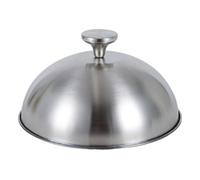 Dualoai Cloche de Cuisson Dôme à Fromage Couvercle pour Burger Couvercle pour Plancha et Couvercle à Vapeur en Acier Inoxydable avec Poignée Isolante Appropr, 24 Cm X 12.5 Cm