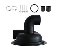 Dualoai Collecteur de Poussière sous Vide, Couvercle de Séparateur Cyclone avec Angle, Travail Du Bois, Pièce de Rechange Légère, Sciure de Bois, Remplacement, Noir