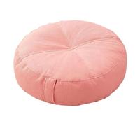 Dualoai Coussin de Sol Rond Oreiller de Sol Galette D'Assise Pouf pour Enfants Coussin de Lecture Polyvalent Approprié pour Créer Un Jeu et Un Espace de, Rose