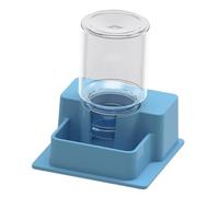 Dualoai Distributeur d'eau pour Reptiles Écuelle Automatique Bouteille Fontaine Accessoire en Plastique PP Robuste Convient pour Terrarium de et Sala, Bleu Clair