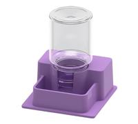 Dualoai Distributeur d'eau pour Reptiles Écuelle Automatique Bouteille Fontaine Accessoire en Plastique PP Robuste Convient pour Terrarium de et Sala, Violet