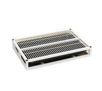 Dualoai Dog Potty Tray Plateau pour Chiot avec Grille surélevée Bac à Litière Chien avec Tiroir Coulissant Support Tapis Absorbant Antidérapant en PP Galvanis, S