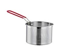 Dualoai Égouttoir à Nouilles En Acier Inoxydable avec Panier Passoire Maillage Fin et Poignée Résistante pour Filtrer Pâtes Cuisson Restauration Usage Domesti, 14cm