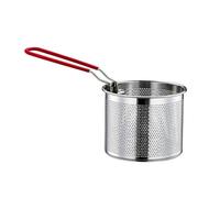 Dualoai Égouttoir à Nouilles En Acier Inoxydable avec Panier Passoire Maillage Fin et Poignée Résistante pour Filtrer Pâtes Cuisson Restauration Usage Domesti, 12cm