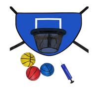 Dualoai Ensemble Trampoline et Panier de Basket, Jouet de Sport pour Intérieur et Extérieur