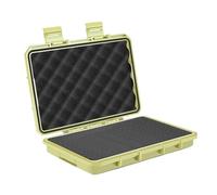 Dualoai Étui de Transport avec Insert En Mousse, étui de Rangement Résistant Aux Intempéries et Aux Chocs pour Matériel Informatique et électronique, Beige L