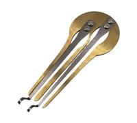 Dualoai Guimbarde Russe Instrument Bouche Musical Enfants Adultes Métal Créatif Double Ton Cadeau Original Transportable Facile à Jouer Adapté Cadeau Musique, or