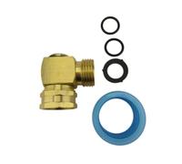 Dualoai Jardin en Laiton à 90 degrés de Tuyau de Tuyau de Tuyau de Gardien Splitter du Tuyau Double Connexion du coude pour Le Lavage de la Voiture, 1 Pcs