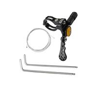 Dualoai Levier de Tige de Selle Télécommandé Levier de Commande de Selle Télescopique Contrôleur de Vélo en Alliage D'Aluminium Accessoire de Vélo avec Clé Co, 24MM Noir