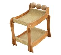 Dualoai Lit à Griffes pour Chat à Double Niveau Confortable et Résistant en Matériau Dense pour Aiguiser Les Griffes et Prévenir Les Dégâts Adapté pour La Ma, Style B