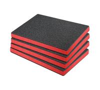 Dualoai Lot de 4 Inserts En Mousse pour étuis, Feuilles de Mousse EPE Pratiques et Découpables pour étuis D'appareil Photo, Tiroirs, Boîtes à Outils, 50 cm x 33,5 cm x 5 cm