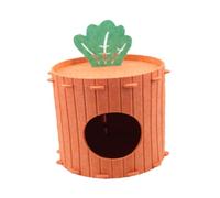 Dualoai Niche pour Chat et Chaton, Accessoire pour Animaux, Protège Les Meubles des éraflures, Niche en Feutre Portable pour Chats, L