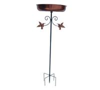 Dualoai Nichoir en Bois, Bain d'oiseaux sur Pied, 25 X 79 Cm, pour Usage Extérieur, Multifonctionnel, Forte Capacité de, Installation Facile avec