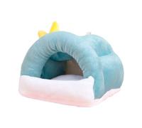 Dualoai Nid de Hamster lit Chaud pour Hamster lit épais Mignon et Confortable pour Cochon d'Inde lit pour Animaux de Compagnie Grotte pour Cochon d'Inde Nain, Bleu Clair