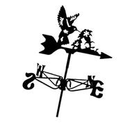 Dualoai Oiseau pour La Direction du Vent, œuvre d'art en Fer pour L'extérieur et Les Chalets, Colibri