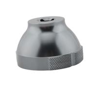 Dualoai Outil de Boîtier de Pédalier Clé à Douille 16 Encoches Outil D'Installation Démonte Axe Pédalier en Aluminium Adapté pour L'Entretien de Vélos de Rou, Gris