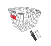 Dualoai Panier Arrière pour Vélo, Porte-Bagages Facile à Installer en Fil de Fer avec Couvercle.