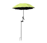 Dualoai Parasol de Jardin, Chaise de Plage Multifonction, Pince Universelle, Protection Solaire, Diamètre 95 Cm, pour Parterres de Jardin, Vert