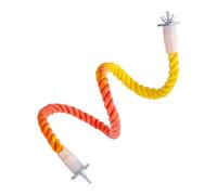 Dualoai Perche Oiseau Parrot Station Escalade Corde Jouet Vif Flexible Adaptable Montage sans Outil Adapté pour Cockatiels Perruches et Loisirs Maison, 60cm