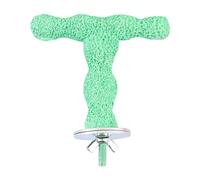 Dualoai Perchoir pour Perroquet Plateforme de Repos Support d'oiseaux et Jouet de Cage en Résine pour Développer L'Équilibre et La Coordination des Perruches, Vert