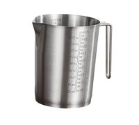Dualoai Pichet Inox Tasse pour Ingrédients Liquides de Pâtisserie Récipient avec Échelle Intérieure et Extérieure Accessoire Robuste pour Cuisson Adapt, 5l