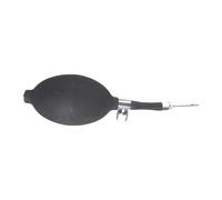 Dualoai Pompe à Main pour Ballon de Gymnastique Artistique Pompe à Air Portable Multifonction Double Aiguilles Caoutchouc Métal Adaptée à L'Exercice Sport Loi, Noir