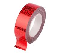Dualoai Ruban pour Anneau de Gymnastique Accessoire Cercle Rythmique Décoratif Autocollant Brillant Matériau Adhésif pour Protection et Décoration Adapté Aux, Rouge