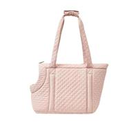 Dualoai Sac de Voyage Doux pour Chat et Chaton, Sac de Voyage pour Voiture, Sac à Main pour Animaux de Compagnie, Sac de Transport pour Petits Chiens, Rose