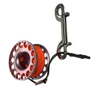 Dualoai Scuba Dive Moulinet Plongée Spool Doigt Plongée Plongée Aluminium Résistant à l'usure Adapté à La Plongée Souterraine Exploration S, Noir, comme décrit