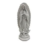 Dualoai Statues de Saints Catholiques, Figurines Catholiques en Résine, Idéales pour La Décoration, Gris