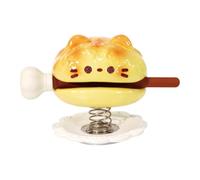 Dualoai Temple Block Drum Mokugyo avec Maillet Instrument Percussion Bouddhiste Chinois Jouet Décoratif Résine Design Cartoon Fonction Détente Adaptée Aux, Style C