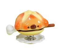 Dualoai Temple Block Drum Mokugyo avec Maillet Instrument Percussion Bouddhiste Chinois Jouet Décoratif Résine Design Cartoon Fonction Détente Adaptée Aux, Style D