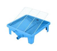 Dualoai Toilettes pour Chiens, Support pour Pipi pour Chiot, Plateau de Pot D'intérieur, Entraîneur de Pot, pour Petits Animaux, Bleu