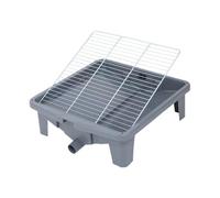 Dualoai Toilettes pour Chiens, Support pour Pipi pour Chiot, Plateau de Pot D'intérieur, Entraîneur de Pot, pour Petits Animaux, Gris
