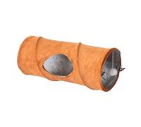 Dualoai Tunnel pour Chat Jouet Pliable Parcours D'Agilité Jeu d'exercice Accessoire pour Animaux avec de Larges Ouvertures Approprié pour Le Jeu Quotidien à, 25cmx58cm