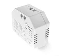 DualR3Lite Interrupteur 2 voies intelligent sans fil avec application WiFi Télécommande Contrôle de l'énergie Convient pour stores et rideaux tubulaires motorisés (DUAL R3)