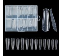 Duals Forms Moule à ongles en acrylique pour gel UV Couverture complète Embouts d'extension Français Ensemble de moules pour extension en polyéthylène