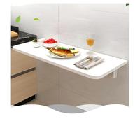 DUANHOZ Bureau Mural Pliable, Gain de Place, Table d'écriture compacte idéale pour Les Petites pièces, Bureau à Domicile ou Chambre à Coucher, 50 x 50 cm, Table Suspendue polyval