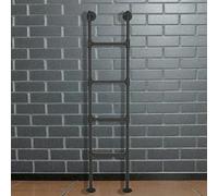 DUANHOZ Échelle de Secours en Fer forgé pour fenêtre de sous-Sol, Hauteur de 118 Pouces, marches de sécurité antidérapantes pour Mezzanine ou lit superposé