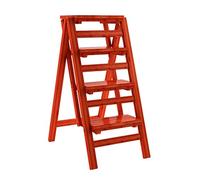 DUANHOZ Escabeau Pliable et Transformable NMDCDH, Chaise escabeau à Plusieurs Niveaux, pour la Cuisine ou Le Bureau, en Bambou Naturel.