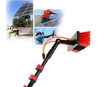 DUANHOZ Kit Professionnel de Nettoyage de vitres télescopiques, Outil de Nettoyage de Panneaux solaires photovoltaïques, Tige télescopique 3,6M-11M porteuse d'eau, Tige d'extens